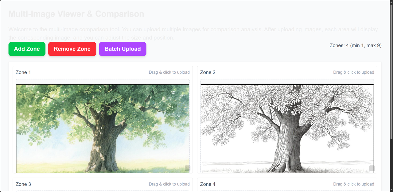 How to use view-multiple-images to quickly compare multiple images